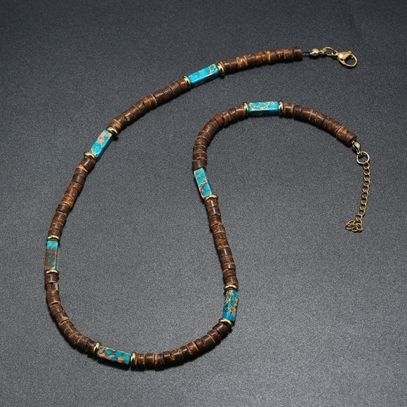 Beads Men's Necklace - Picture 1 of 3